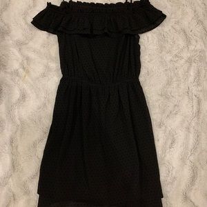 Black dress w/ slack dots size 6 NWT